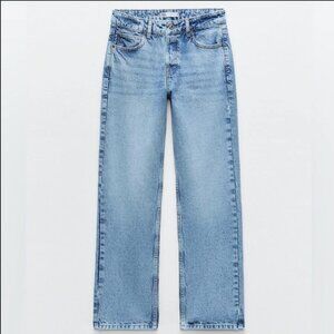 Zara High Rise Straight Jeans - Size 0